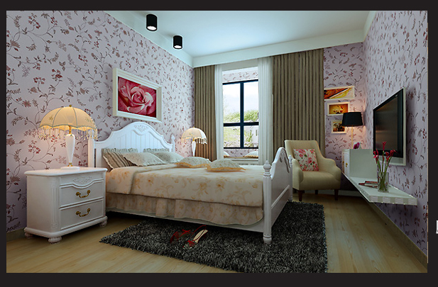 中央学府欧式时尚120平米装修－卧室